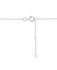 Forever Grown Diamonds Lab-Created Diamond Teardrop Halo Cluster Pendant Necklace (3/8 ct. t.w.) in Sterling Silver, 16" + 2" extender