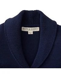 Hope & Henry Baby Girls Tunic Cardigan with Shawl Collar
