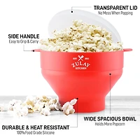 Microwave Popcorn Popper - Bpa Free Silicone Bowl