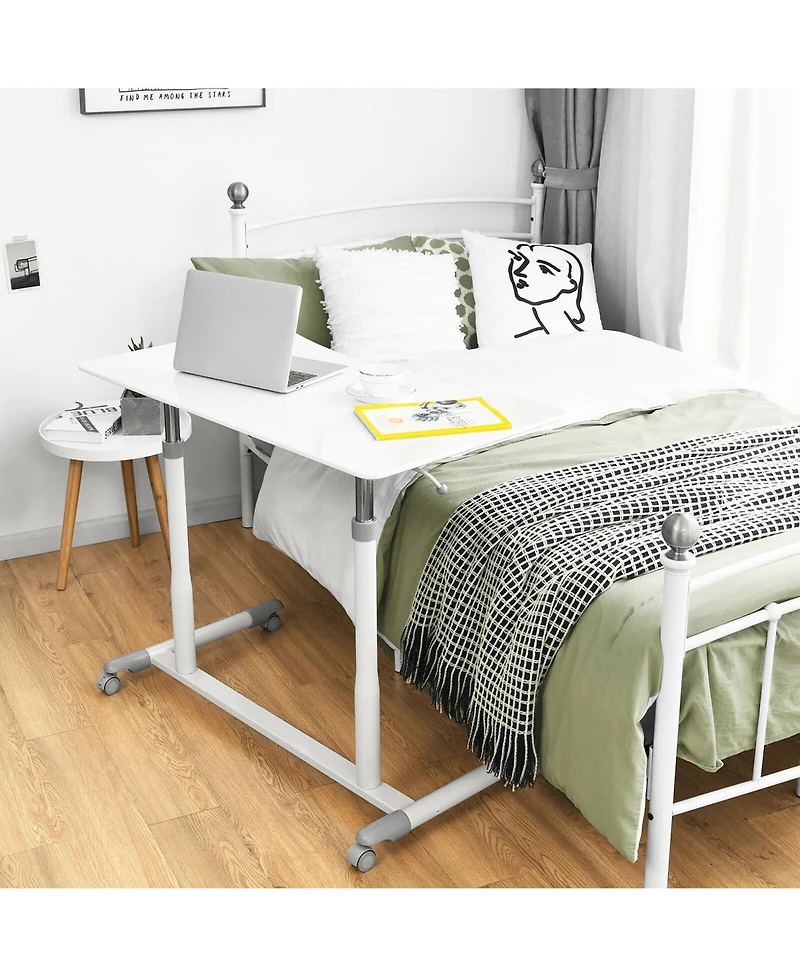 Costway Height Adjustable Computer Desk Sit to Stand Rolling Table