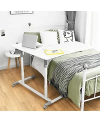Costway Height Adjustable Computer Desk Sit to Stand Rolling Table