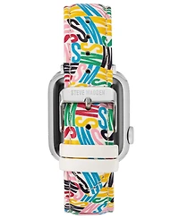 Steve Madden Women's Multi-Color Faux Leather Band designed for Apple Watch 42mm (Series 10) & 38/40/41mm