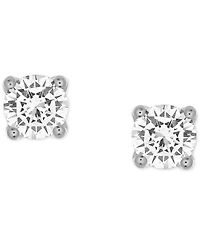 Alethea Certified Diamond Stud Earrings (1/2 ct. t.w.) in 14k White Gold featuring diamonds with the De Beers Code of Origin, Created for Macy's
