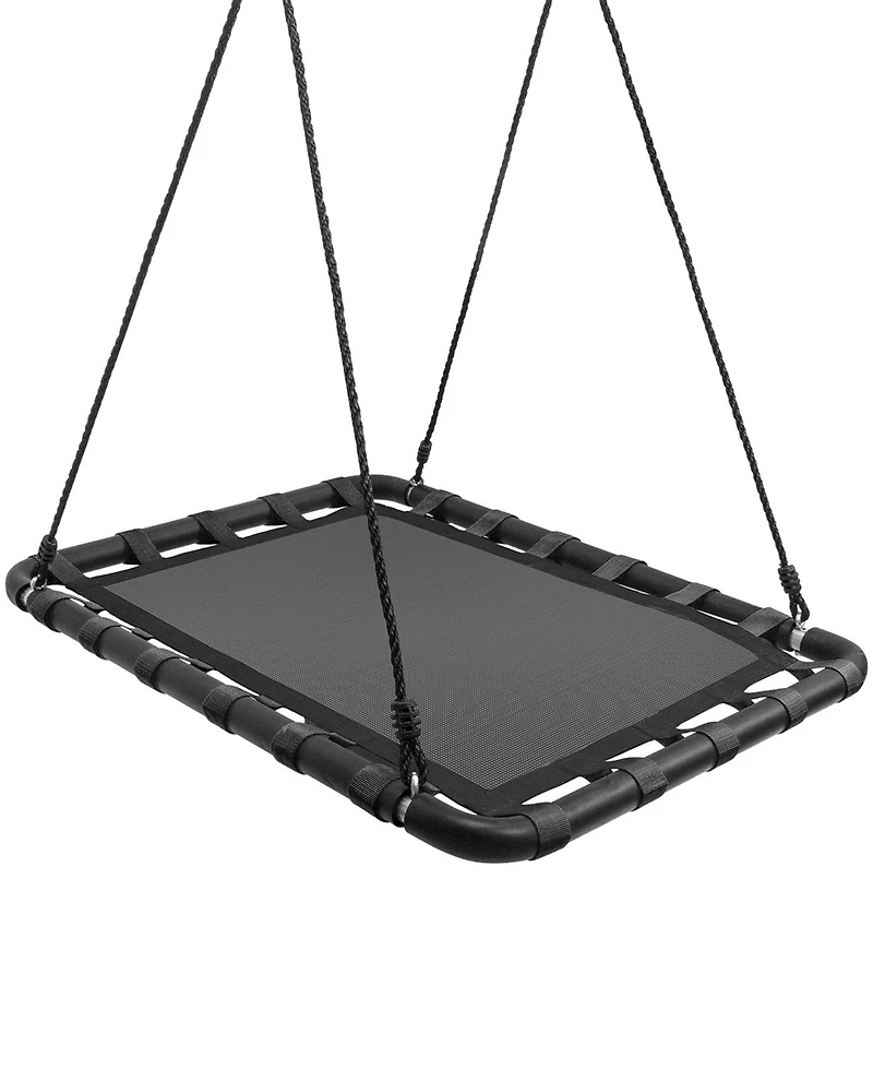 Sorbus Kids Rectangular Platform Swing - Black
