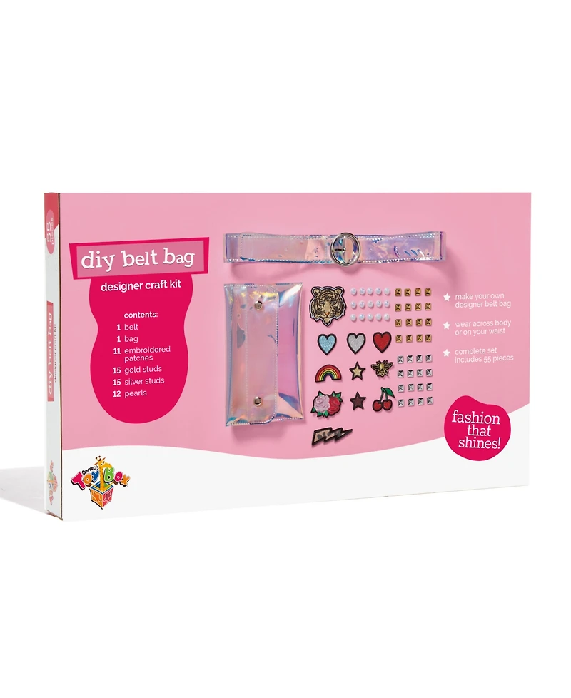 Geoffrey's Toy Box Girls Do It Yourself Belt Bag Craft Kit with Embroidered Patches Set, Created for Macy's