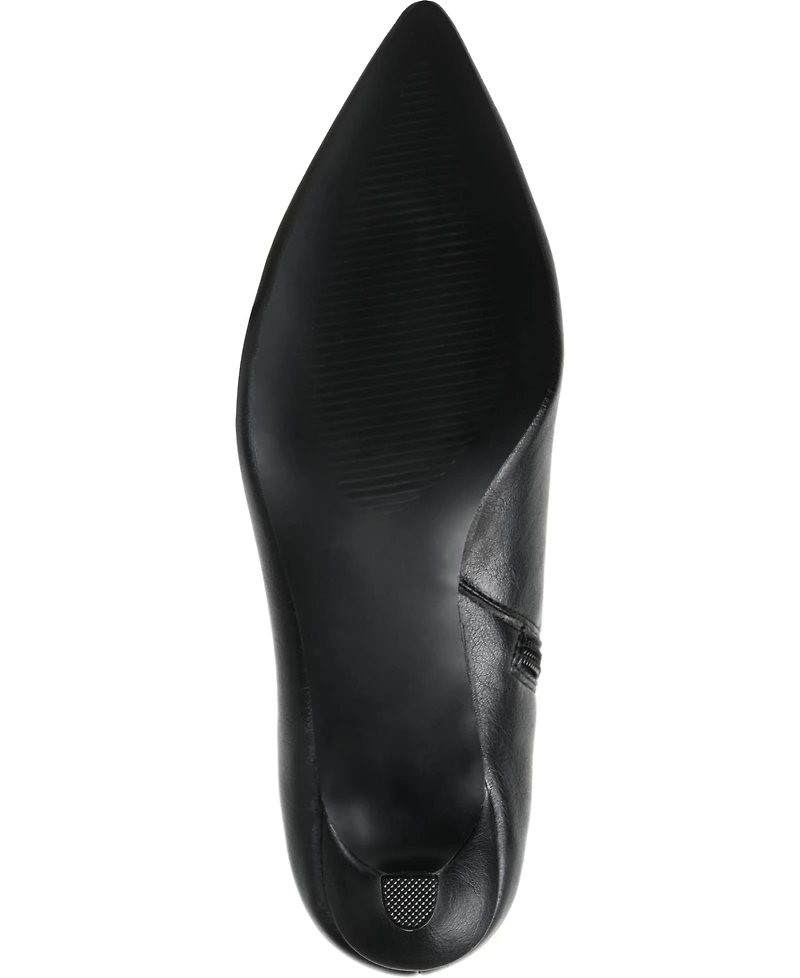 Journee Collection Women's Arely Kitten Heel Pointed Toe Dress Booties