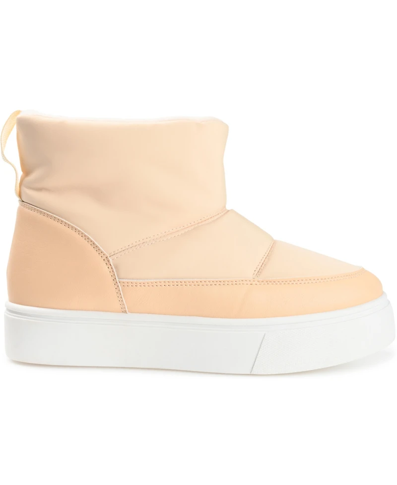 Journee Collection Women's Sethie Platform Cold Weather Puffer Booties