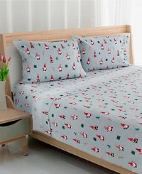 Avanti Printed 100% Brushed Cotton Flannel -Pc.Sheet Set