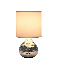 Simple Designs Hammered Drip Mini Table Lamp