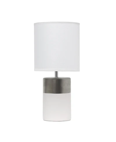 Simple Designs Two Toned Basics Table Lamp