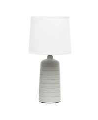 Simple Designs Textured Linear Table Lamp