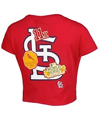 Women's New Era Red St. Louis Cardinals Historic Champs T-shirt