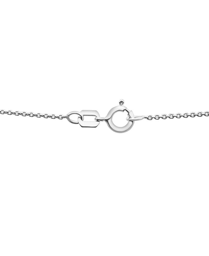 Diamond Butterfly 18" Pendant Necklace (1/10 ct. t.w.) in Sterling Silver, Created for Macy's