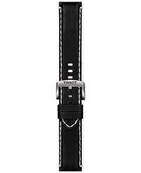 Tissot Men's Swiss Chronograph Xl Anthracite Leather Strap Watch 45mm