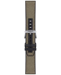 Tissot Men's Swiss T-Touch Connect Solar Beige Textile & Leather Strap Smart Watch 48mm