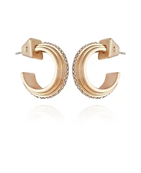 Vince Camuto 14K Gold-Plated and Crystal Huggie Hoop Earring