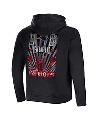 Men's Nfl x Darius Rucker Collection by Fanatics Black New England Patriots Rocker Full-Zip Hoodie