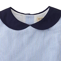 Hope & Henry Toddler Girls Seersucker Peter Pan Collar Dress