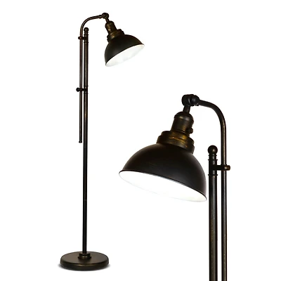 Dylan 65.5" Led Industrial Floor Lamp with Adjustable Height