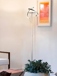 Halo Split 72" Led Torchiere Floor Lamp with Adjustable Head