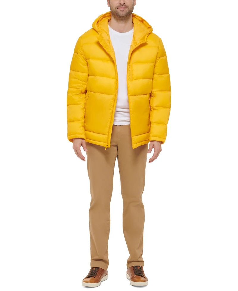Cole Haan Men's Lightweight Hooded Puffer Jacket
