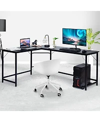 L-Shaped Computer Desk Corner Workstation Study Gaming Table