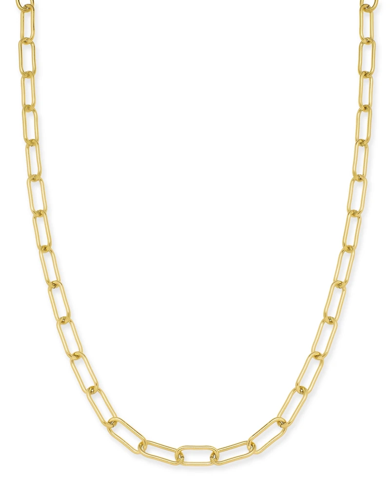 Lola Ade 18k Gold-Plated Stainless Steel Paperclip Chain 18" Collar Necklace