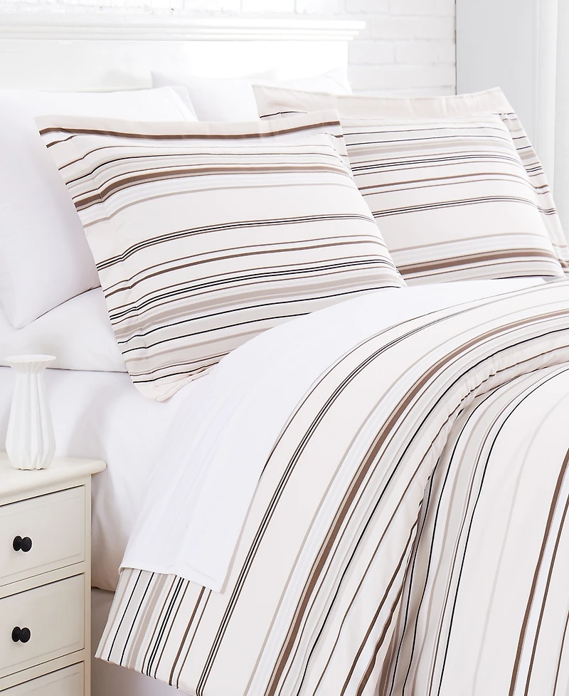 Southshore Fine Linens Stripe 3-Pc. Comforter Set