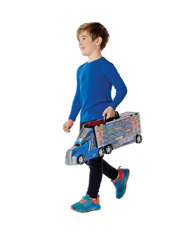 Truck Carry Case with 12 diecast vehicles and 14 accessories, Created for You by Toys R Us