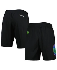 Men's Mitchell & Ness Black New York Knicks Hardwood Classics Color Bomb Energy Shorts
