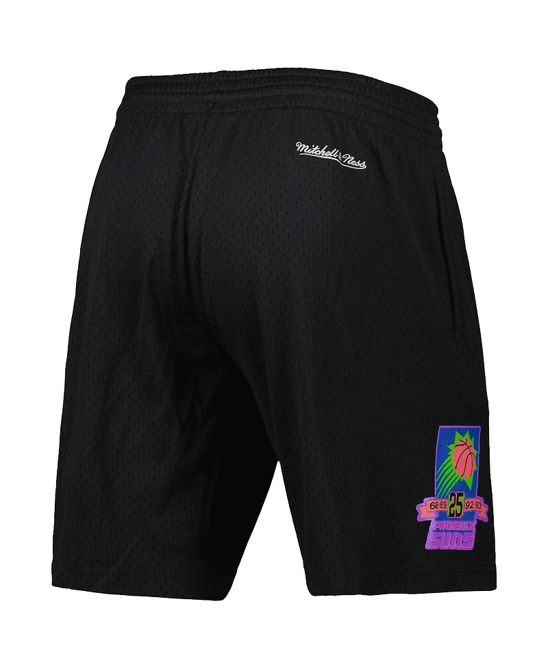 Men's Mitchell & Ness Black Phoenix Suns Hardwood Classics Color Bomb Energy Shorts