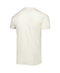 Men's Mitchell & Ness Cream Golden State Warriors Hardwood Classics Americana Freedom T-shirt