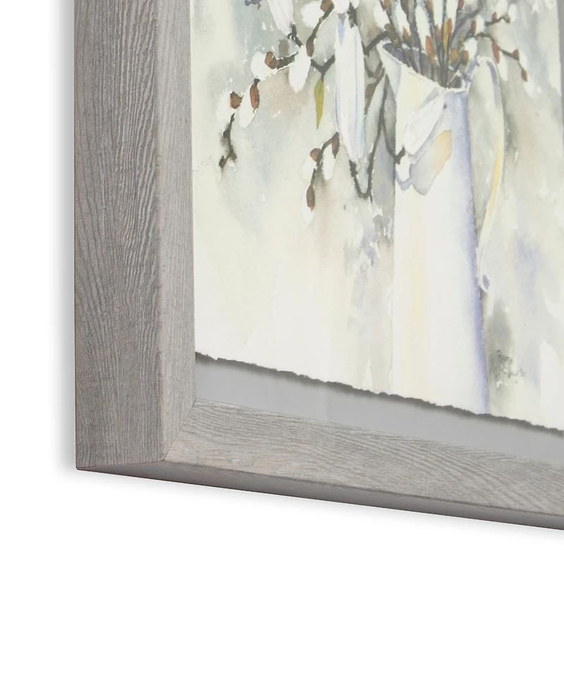 Laura Ashley Willow in Vase Framed Print Wall Art, 19.7" x 15.7"
