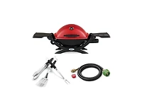 Weber Q 1200 Liquid Propane Gas Grill Red Classic