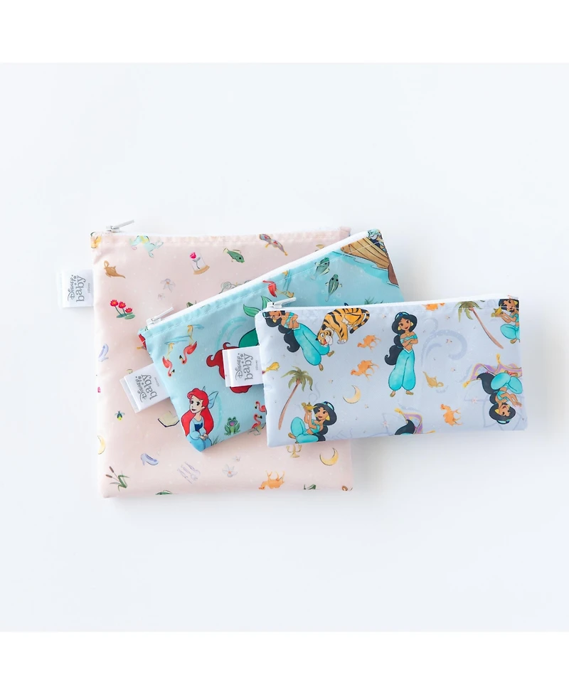 Bumkins Baby Girls Disney Princess Snack Bag, Pack of 3
