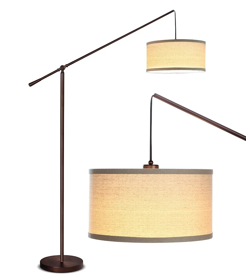 Hudson 70" Led Arc Floor Lamp with Adjustable Height