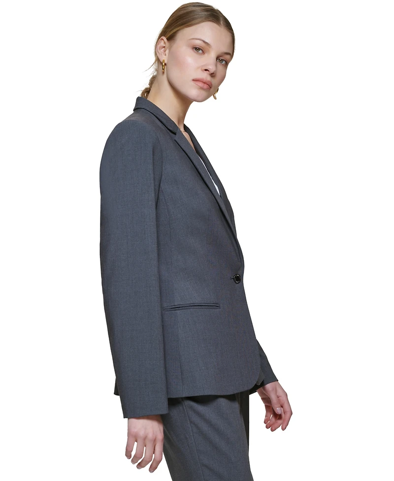 Calvin Klein One-Button Blazer, Regular and Petite Sizes