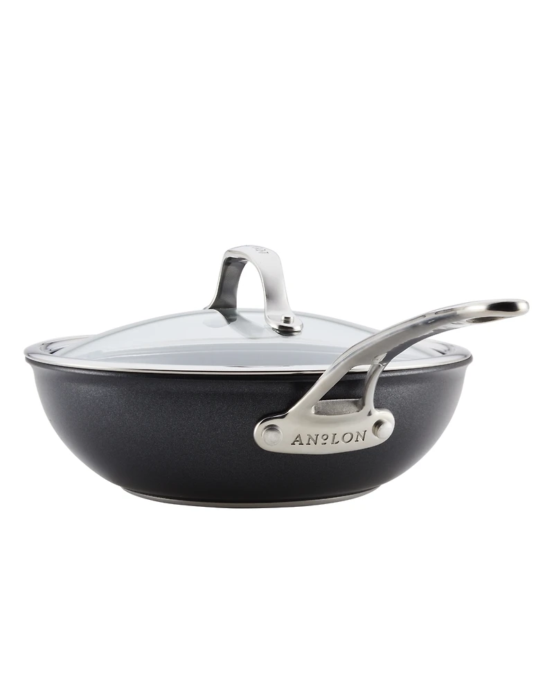 Anolon X Hybrid Nonstick Stir Fry Wok with Lid, 10"