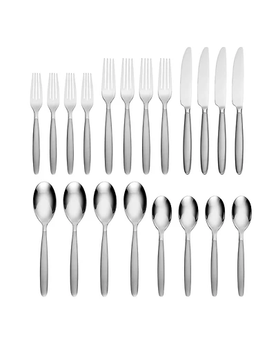 Hampton Forge Tidal Frosted Forged 18/0 Stainless Steel 20 Piece Set, Service for 4