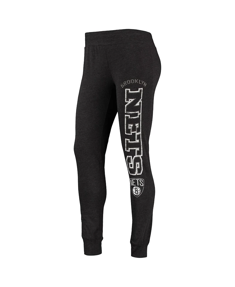 Women's Concepts Sport Black Brooklyn Nets Hoodie & Pants Sleep Set