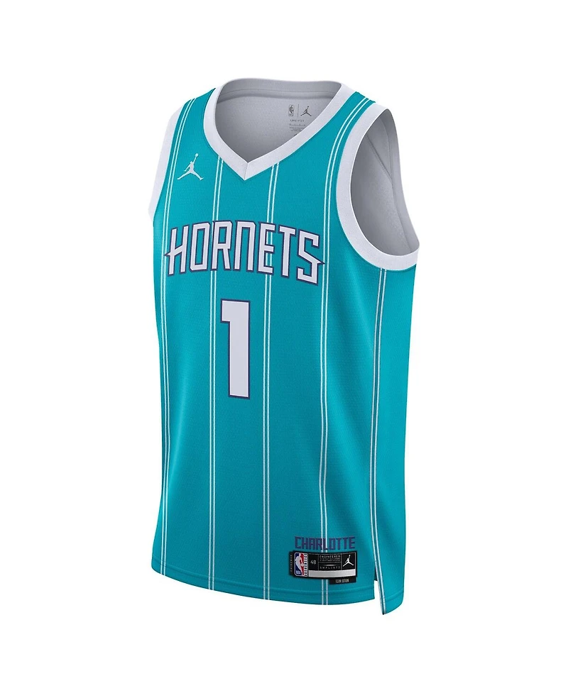 Men's and Women's Nike Lamelo Ball Teal Charlotte Hornets Swingman Jersey - Icon Edition