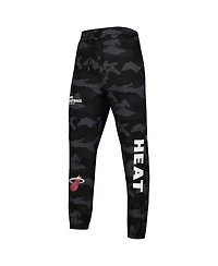 Men's New Era Black, Camo Miami Heat Tonal Joggers