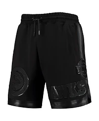 Men's Pro Standard Atlanta Hawks Triple Black Gloss Shorts