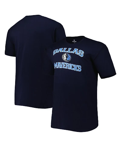 Men's Navy Dallas Mavericks Big and Tall Heart Soul T-shirt