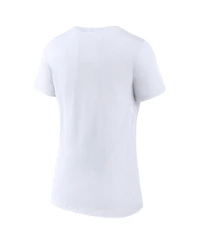 Women's Fanatics White Golden State Warriors 2022 Western Conference Champions Plus Locker Room V-Neck T-shirt