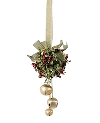 Ganz Kissing Krystals 5" Jingle Bell Door Decor Kiss Ball