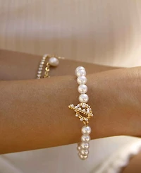 Ettika Pearl Beaded Toggle Bracelet