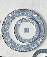 Noritake Infinity Blue 4 Piece Dinner Plate Set, Service for 4