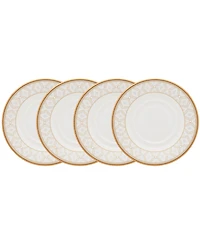 Noritake Noble Pearl Set Of 4 Saucers, 6"