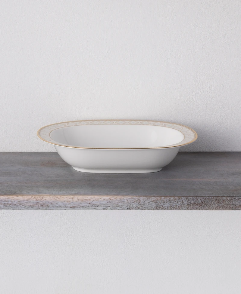 Noritake Noble Pearl Oval Vegetable Bowl, 10-1/2", 24 Oz.